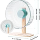 Super Silent Hamster Wheel 10.4 Inch, Magnetic Large Rat Wheel for Chinchilla, Gerbil, Guinea Pig, Cat, Mouse, Sugar Glider and Dwarf, Syrian Hamster Accessories (Salt Blue)