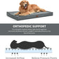 Outdoor Extra Large Dog Bed, Jumbo Waterproof Dog Bed for Large Dogs, Orthopedic Egg Foam Pet Bed Mat with Removable Oxford Cooling Cover, Grey