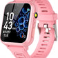 Smart Watch for Kids Gift for Girls Age 5-12, 1.54" Touch Screen Watch with HD Camera Video 24 Games Music Pedometer Flashlight Alarm Clock, Gifts for 7 8 9 10 Year Old Girls Boys