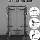 Eonfit E2 Power Cage，1500LB Squat Rack with Cable Crossover System.Multi-Function Power Rack for Home Gum.All-in-One Squat Rack with More Training Attachments