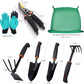 Premium 8-Piece Garden Tools Set – Heavy Duty Carbon Steel with Rust-Proof Coating, Ergonomic Handles, SK-5 Pruning Shears, Waterproof Repotting Mat & Storage Tote Bag – Ideal Gift for Gardeners