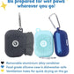 Sweet Paws Portable Dog Paw Towel, Lightweight & Super Absorbent Microfiber, Clips onto Leash, Quick Drying Towel for Dogs Paws with Silicone Case, Dry Dog’s Paws on The Go - Large - Newport Navy