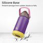 Insulated Water Bottle with Straw Lid,12 oz Stainless Steel Vacuum Metal Bottle with Silicone Handle,Violets