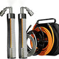 Weighted Jump Rope for Men Women -Interchangeable 1/5lb 1/4lb 1/2lb Heavy jump ropes - 360 Degree Spin - Length Adjustable,Ergonomics Leather Grip Skipping Rope for Fitness Weight Loss & More