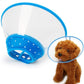 Pet Cone Recovery Dog Cone Adjustable Dog Collar Clear Padded Collar with Breathable Soft Edge, Plastic Puppy Cone Protect The Neck Surgery Recovery, Designed for Cats and Puppies (Small, Blue)