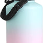 DRINCO Stainless Steel Water Bottle Spout Lid Vacuum Insulated Double Wall Water Bottle Wide Mouth (64oz 40oz 32oz 22oz 18oz 14oz) Leak Proof Keep Cold Sport Camping Hiking (64 oz, 64oz Macaron)