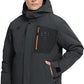 Men's Winter Jacket Waterproof Ski Snow Coat Windproof Snowboard Hooded Raincoats with Warm Graphene lining