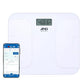 A&D Medical Digital Body Weight Scale, UC-356BLE Bluetooth Bathroom Weight Machine, UltraWide Platform and Large Display, Syncs with A&D App,550lb (249kg), Batteries Included, White