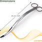 Long Aquarium Scissors for Plants 9.8 inches, Aquascaping Scissors, Aquarium Plant Trimmer, Aquascape Tools, Terrarium Tools for Plants (1 Pc Wave)