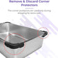 iPrimio XL Stainless Steel Litter Box with Enclosure - High-Sided Metal Litter Box for Large Cats - Easy to Clean, Rust-Resistant, and Durable - 23.5 x 15.5 x 6 Inches