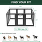 FXW AuraSpace Acrylic Indoor Unleashed Dog Playpen for Medium Dogs, 35 Inch, 10 Panels, Black