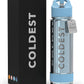 Coldest Insulated Water Bottle with Straw Lid - Stainless Steel Metal Insulated Bottle for Men & Women (Silver Reflections, 40 oz)