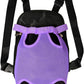 FEimaX Dog Carrier Backpack Pet Legs Out Front Cat Travel Bag, Adjustable Puppy Backpacks Carriers Hands-Free for Small Medium Dogs Cats Hiking Traveling Camping Daily Walking (X-Large, Purple)