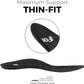 Ultra-Thin Plantar Fasciitis Insoles Designed for Comfort & Maximum Pain Relief, Ideal for Dress Shoes & Boots | Black (Men's 11-11.5, Women's 12.5)