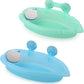 Wontee Bird Bath Box with Mirror Portable Parrot Hanging Bathroom Bathing Tub for Small Birds Cleaning Supplies (Blue(A)+Green)