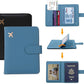 Melsbrinna Unisex-Adults RFID Blocking Travel Passport Cover/Case, Cute Passport Wallet with 10 Compartments, Black Blue