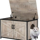 unipaws Top Opening Cat Litter Box Enclosure, Flip Top XL Extra Large Cat Box Furniture, Friendly to Elderly People, High Jumbo Automatic Litter Box Cover Hidden for Large Cat
