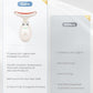 Red Light Therapy for Face and Neck, 7 Color Beauty Face Massager Tool, Vibrating Facial Massager with Thermals for Wrinkles, Double Chin, Glossy White
