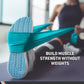 Body Sport Exercise Band, 25 yd. x 4 in. Roll, Low Resistance - Home & Gym Fitness Equipment for Stretching, Strength Training & Physical Therapy (Light Resistance Blue)