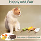 4-Piece Catnip Toys with Valerian Stick Catnip Toys with Various Cute Animal Styles, Plush Cat Toys for Indoor Cats, Cat Chew Toys Kitten Toys