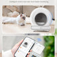 Self Cleaning Cat Litter Box, Ultra-Safe Protection Automatic Cat Litter Box, APP Control/Lower Entry/Large Capacity with 3 Rolls Liners & Mat LELOPETS