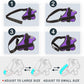 Bolux Dog Harness, No-Pull Reflective Dog Vest, Breathable Adjustable Pet Harness with Handle for Outdoor Walking - No More Pulling, Tugging or Choking (Purple, XS)
