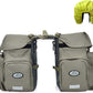ZTZ Bike Bags for Bicycles Rear Rack, Waterproof Rear Bike Rack Bag with Rain Cover and Reflective Trim