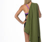 Flow Hydro Sport Towel - Microfiber Quick Dry Swimming Towels for Swim, Pool, Triathlon, and Other Water Sports in Medium, Large, Extra Large, and Hooded Sizes (Army Green, Large (60" x 30"))