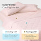 Cozy Bliss Cooling Throw Blanket for Hot Sleepers, Q-Max 0.4 Cooling Comfort 50x70, Cold Blankets for Night Sweats Sleeping, Ultra-Cool Lightweight Breathable Summer Blanket for Bed Travel