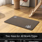 Pet Feeding Mat-Absorbent Dog Mat for Food and Water Bowl-No Stains Quick Dry Water Dispenser Mat-Dog Accessories Pet Supplies-Bowl for Messy Drinkers（Brown,16"x24"
