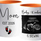 Personalized Promoted To Mommy EST. 2026 Accent Coffee Mug, Pregnancy Announcement White Ceramic Cup Gift For New Mom, Custom Name & Picture Ultrasound Baby Coffee Cup 11 15 Oz, Future Mommy Teacup