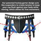 Diamond MMA 3-in-1 Hockey Garter Belt System - Complete with Athletic Cup, Garter, and Jock - Shift-Proof Groin Protection for Hockey Players & Goalies