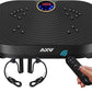 AXV Vibration Plate Fitness Platform Exercise Machine Vibrating Lymphatic Drainage Shaking Full Body Shaker Workout Vibrate Stand Shake Board Sport Gym for Weight Loss Fat Burner for Women Men