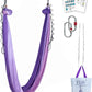 F.Life Aerial Yoga Hammock kit- Yoga Swing Multicolor 5 yards-Flying Yoga Include Daisy Chain,Carabiner and Pose Guide