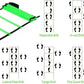 Speed & Agility Ladder Training Equipment Set, Includes 12 Rung 20ft Agility Ladder, 4 Agility Hurdles,12 Disc Cones, 1 Resistance Parachute for Training Football Soccer Basketball Athletes