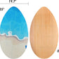 seething 35 Inch Skimboard with High Gloss Coat Wood Skim Board for Beginners,Kids, Teenagers, Adults and All Skimming
