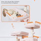 Taoqimiao Cat Tree 57.5-Inch, Cat Tower for Indoor Cats Large Adult, Extra Large Cat Condo, 8 Sisal Scratching Posts, Metal Frame Cozy Hammock, Durable Scratch Board, 2 Top Perches, Jelly Pink MS026P