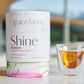 Grace Farms SHINE Wellness Organic Tea Blend (16 Pyramid Sachets) | Hydrating Tea For Skin and Detox | Rooibos, Rosehips, Hibiscus, Tulsi, and Haritaki | Fairtrade and Kosher | Gives Back 100% of Profits
