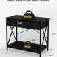 Fish Tank Stand 40 Gallon: Sturdy Aquarium Stand with Accessories Storage - Metal Fish Tank Table for 40-50 Gallon Reptile Breeder Turtle Terrarium - 35"X19.54" Weight Capacity 660 lbs