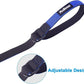 PetBonus 2 Packs Short Dog Leash, Safety Wrist Strap for Retractable Dog Leash, Reflective Design and Adjustable Soft Padded Handle, Extra Layer Security for Pet Stroller (Blue, Blue)