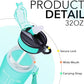 Hyeta 32 oz Water Bottles with Times to Drink and Straw, Motivational Water Bottle with Time Marker, Leakproof, Drinking Sports Water Bottle for Fitness, Gym and Outdoor