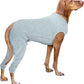 Nanaki Dog Wound Care Shirt, Dog Leg Sleeve To Stop Licking Rear Leg And Abdomen, Doggy Surgery Suit Female Spay,Doggy Onesie For Surgery Female Male, Pet Surgical Recovery Suit Pet Wound Heal Clothes