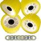 4 Pcs 5" X 3" Boat Trailer Wobble Rollers Polyurethane Mounting Hole Diameter 3/4"