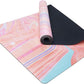 YOGA DESIGN LAB | The Combo Yoga Mat | 2-in-1 Mat+Towel | Eco Luxury | Ideal for Hot Yoga, Power, Bikram, Ashtanga, Sweat | Studio Quality | Includes Carrying Strap!
