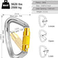 Climbing Carabiner Clips 25kN Auto Locking Carabiner, Professional Heavy Duty Large Locking Carabiner Clips for Rock/Ice Climbing Rappelling Rescue Swing etc, D Shaped, Large Size