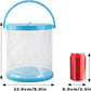 Foldable Small Aquarium, Portable Fish Tank, Fish Transport Container, Plasitc Fish Bowl, Beginner Tank, Great Concept for Catching and Release Critters, Beach, Pool and Lake