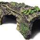 Fish Tank Decorations - Large Aquarium Decorations Air Bubbler Tree Fish House for Betta Hideout Caves Buddha Decor Temple Ruins Arched Betta Fish Accessories Reptile House Shelter Decor (Wood B-S)