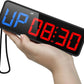 ANJANK Small Portable Gym Timer Clock, Strong Magnet, Workout Interval Timer with Powerful Battery, Stopwatch, Remote Control, Adjustable Brightness, Fitness Digital Timer for Home/Garage/Boxing