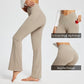 baleaf Women's V Crossover Flare Leggings with Pockets Yoga Pants High Waist Casual Workout Gym Bell Bottom Leggings