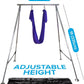 Uplift Active Adjustable Yoga Aerial Rig - Only Premium Home Yoga Stand with Adjustable Height | Portable Stainless Steel Rig | Aerial Fitness, Use with Hoops/Lyra, Silks & Hammock
